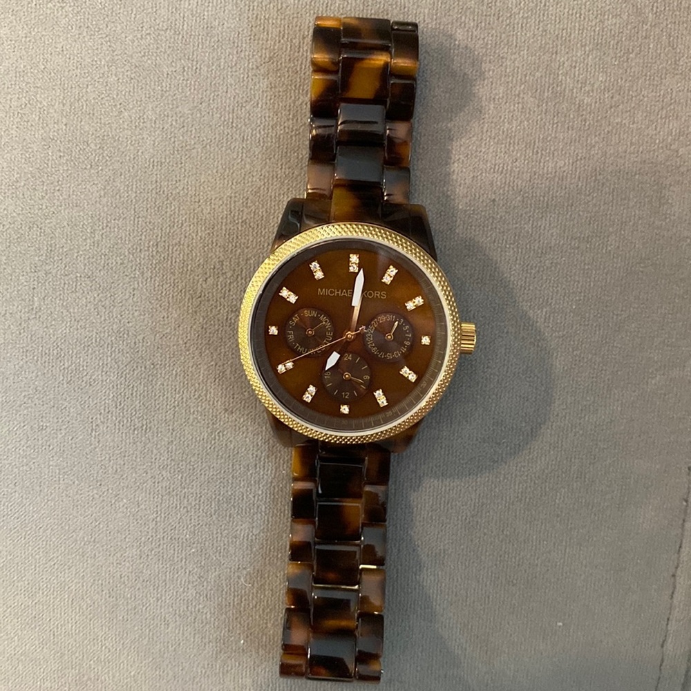 Tortoise Michael Kors Watch